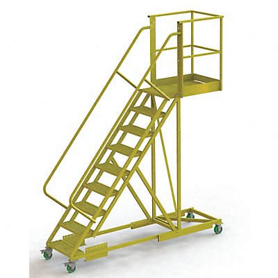 TRI-ARC UCS500930246 Rollng Ladder Unassembled Handrail Platform 90 In H