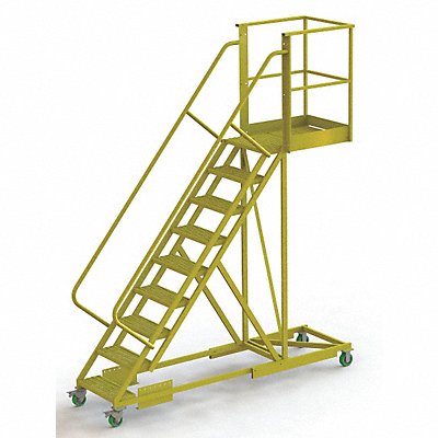TRI-ARC UCS500930242 Rollng Ladder Unassembled Handrail Platform 90 In H