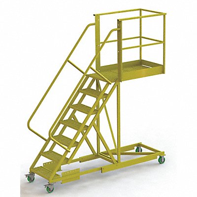 TRI-ARC UCS500740246 Rollng Ladder Unassembled Handrail Platform 70 In H