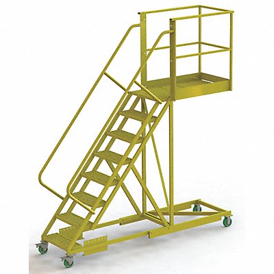 TRI-ARC UCS500840246 Rollng Ladder Unassembled Handrail Platform 80 In H