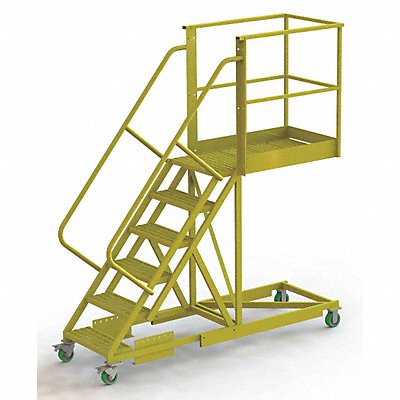 TRI-ARC UCS500640242 Rollng Ladder Unassembled Handrail Platform 60 In H
