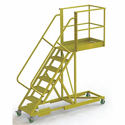 TRI-ARC UCS500740242 Rollng Ladder Unassembled Handrail Platform 70 In H