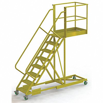 TRI-ARC UCS500840242 Rollng Ladder Unassembled Handrail Platform 80 In H