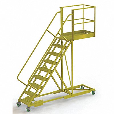 TRI-ARC UCS500940242 Rollng Ladder Unassembled Handrail Platform 90 In H