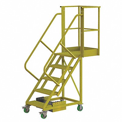 TRI-ARC UCU500520246 Rollng Ladder Unassembled Handrail Platform 50 In H