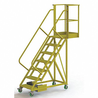 TRI-ARC UCU500720246 Rollng Ladder Unassembled Handrail Platform 70 In H