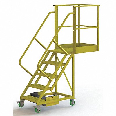 TRI-ARC UCU500530246 Rollng Ladder Unassembled Handrail Platform 50 In H