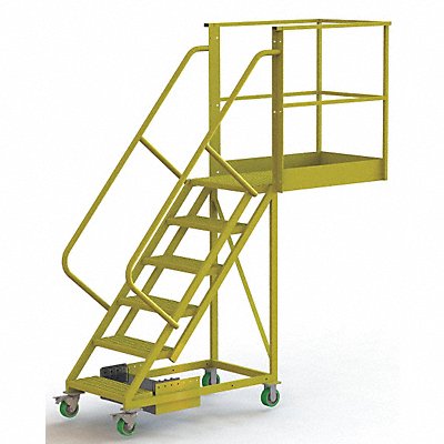 TRI-ARC UCU500640246 Rollng Ladder Unassembled Handrail Platform 60 In H