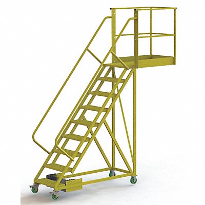 TRI-ARC UCU500940246 Rollng Ladder Unassembled Handrail Platform 90 In H