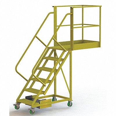 TRI-ARC UCU500640242 Rollng Ladder Unassembled Handrail Platform 60 In H