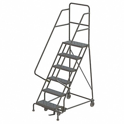 TRI-ARC KDSR106246 Rollng Ladder Unassembled Handrail Platform 60 In H