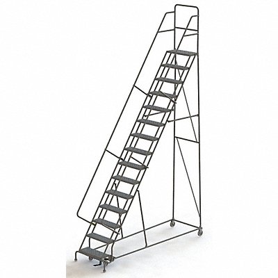 TRI-ARC KDSR115246 Rollng Ladder Unassembled Handrail Platform 150 In H