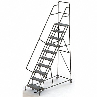 TRI-ARC KDSR110242 Rollng Ladder Unassembled Handrail Platform 100 In H