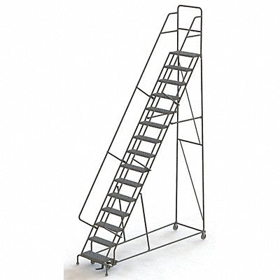 TRI-ARC KDSR115242 Rollng Ladder Unassembled Handrail Platform 150 In H