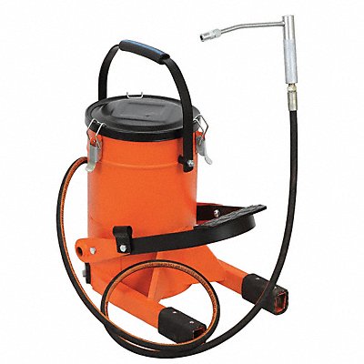 WESTWARD 15F220 Grease Pump with Container 22 lb.