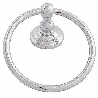 GRAINGER 46204 Towel Ring Zinc Polished Chrome