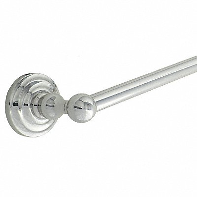 GRAINGER 46224 Towel Bar Zinc 26 3/4 in Overall W