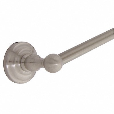 GRAINGER 04SN6218 Towel Bar SS Zinc 20 3/4 in Overall W
