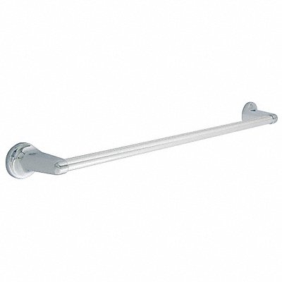 GRAINGER 48418 Towel Bar Zinc 21 in Overall W