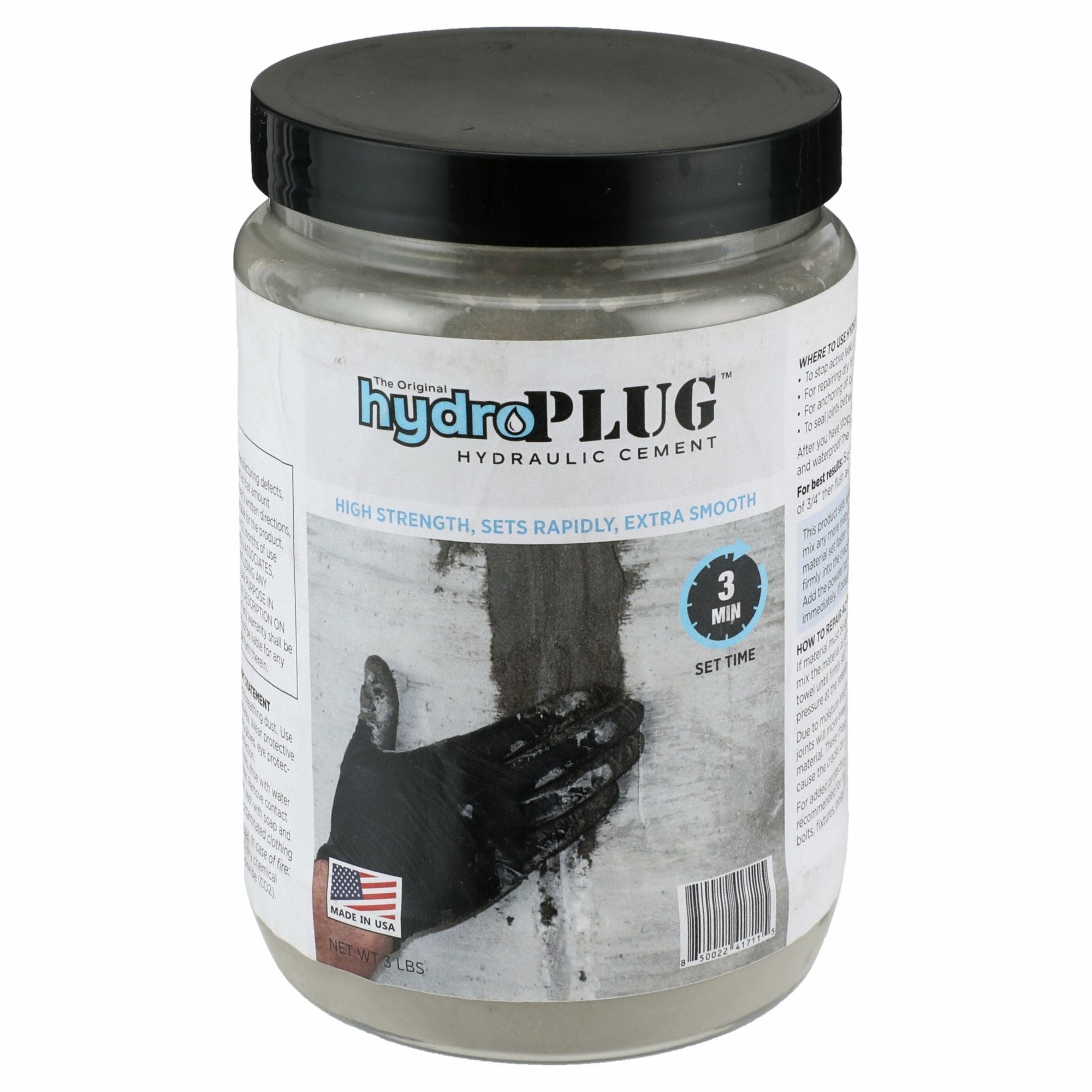 JE TOMES C118 Hydraulic Cement Hydroplug 3 lb