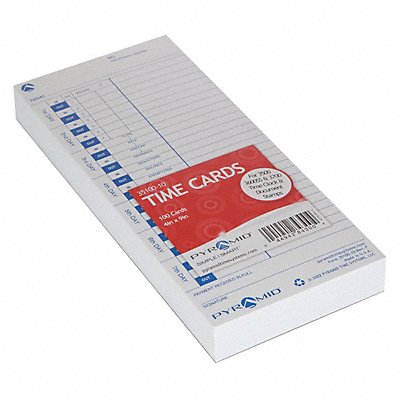 PYRAMID 3510010 Time Card PK100