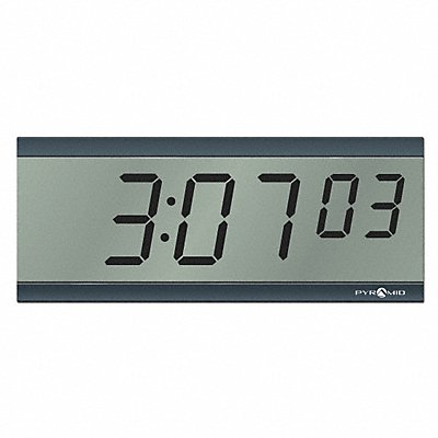PYRAMID S9D3L6GBBB Wall Clock Digital Battery