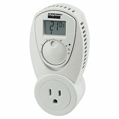 DAYTON 15F626 Portable Heat Tstat Digital NP 35/5C