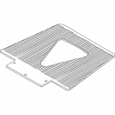 GRAINGER 274164 Nose Plate 16-1/2 W 13 D 350 lb.