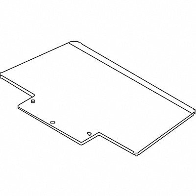 WESCO 274167 Nose Plate 18-1/2 W 9-1/2 D 350 lb.