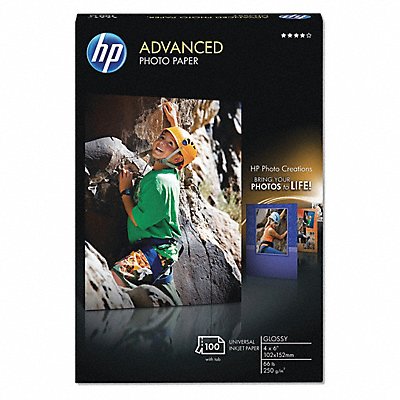 HP HEWQ6638A Photo Paper 4 x 6 PK100