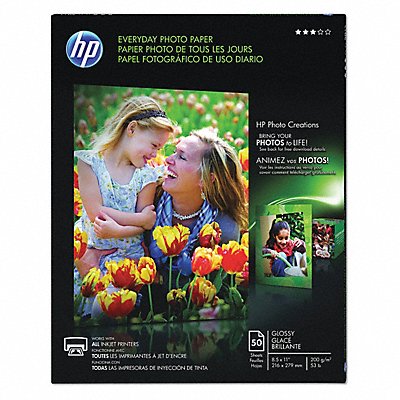 HP HEWQ8723A Photo Paper 8-1/2 x 11 PK50