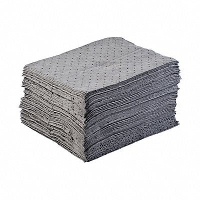 BRADY SPC ABSORBENTS BPU100 Absorbent Pad Universal Grey PK100