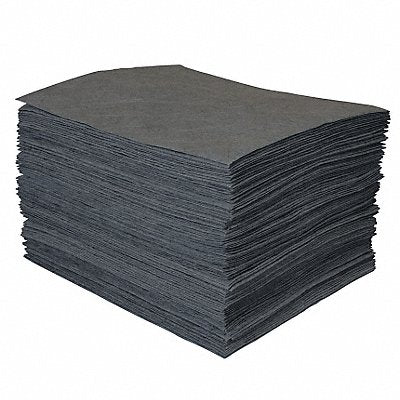 BRADY SPC ABSORBENTS MXU1000 Absorbent Pad Universal Grey PK100