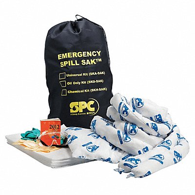 BRADY SPC ABSORBENTS SKOSAK Spill Kit Oil-Based Liquids Black
