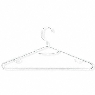 HONEY-CAN-DO HNG01523 Recycled Hanger White PK15