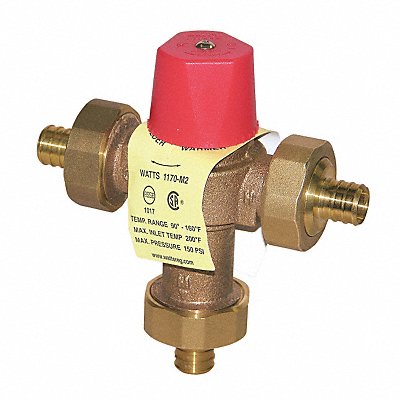 WATTS 12LF1170M2PEX Mixing Valve Brass 23 gpm 5-9/16 in H
