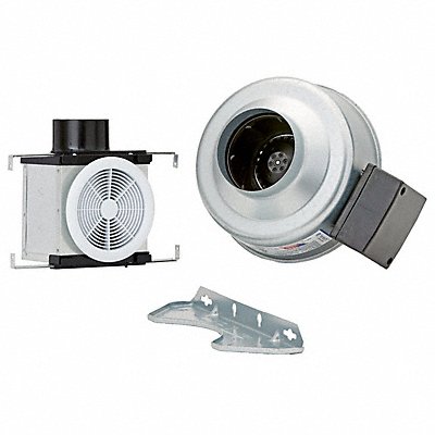 FANTECH 45021A Steel 9 D 11 H 7.5 W Inline Duct Fan