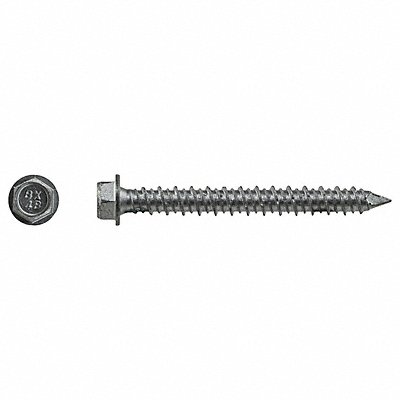 RED HEAD 3369907 ConcScrw HexWashr SS 1/4 D 2-1/4 L PK100