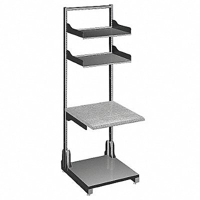 HERGO 9572241000 Computer Workstation 3 Shelf