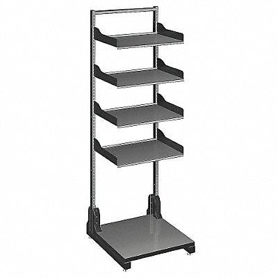 HERGO 9572241004 Open Frame Shelf Rack 5 Shelf