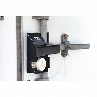RANGER LOCK RDSCHP Padlock Guard 9 in Hardened Steel Black