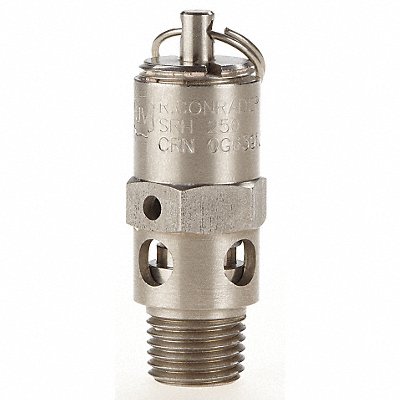 CONRADER SRH250SS300 Safety Valve Hard Seat 1/4In 300 PSI SS