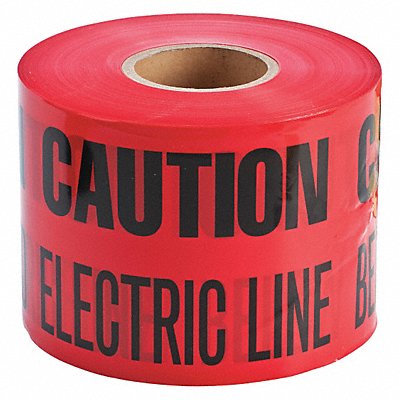 GRAINGER 91296 Undrgrnd Mrkng Tape Red 1 000 ft L 6 in