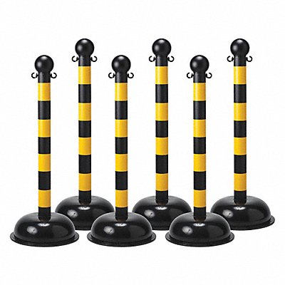 GRAINGER 92123 Barrier Post 41 in H PK6