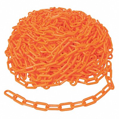 GRAINGER 78241 Plastic Chain 100 ft L Orange