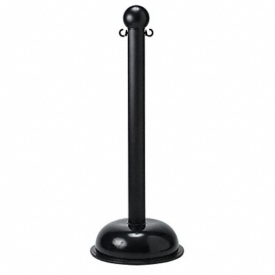 GRAINGER 92119 Barrier Post 41 in H Black PK6