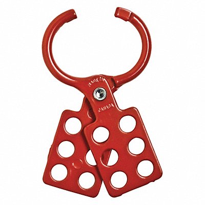 BRADY 105721 Lockout Hasp Standard 6 Lock Red