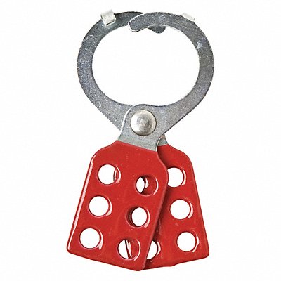 BRADY 105719 Lockout Hasp 6 Lock Red