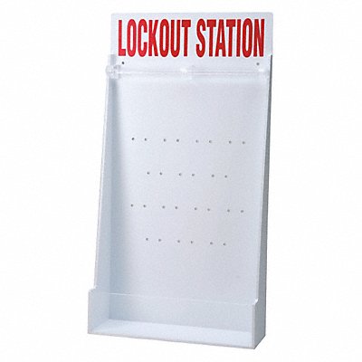 BRADY 50997 Lockout Station Unfilled 18 In H