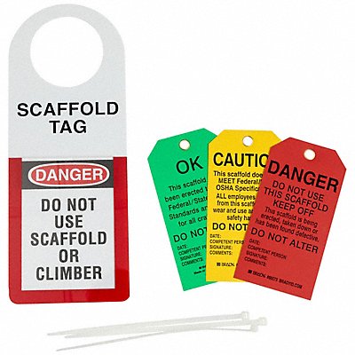 BRADY 48112 Tag Holder 12 in H 4 1/2 in W Polyester